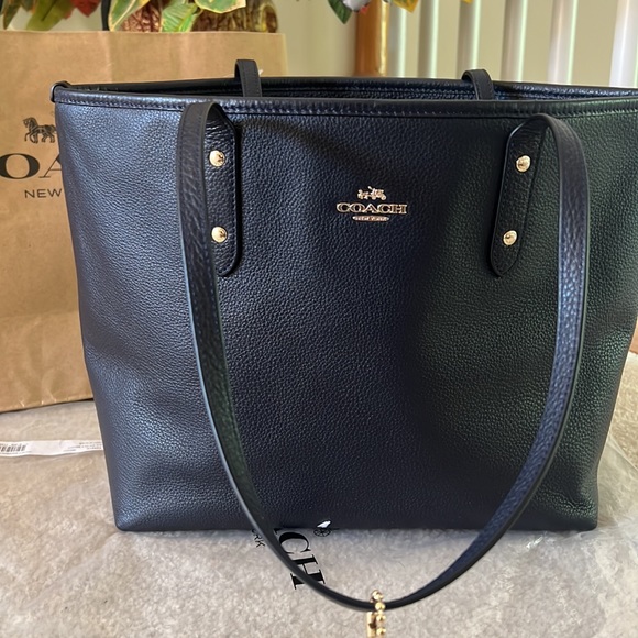 Coach Handbags - Coach purses City Tote Navy Color